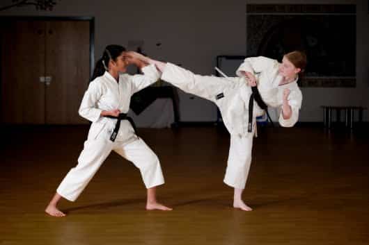 Blocking a Mawashi Geri Round House Kick