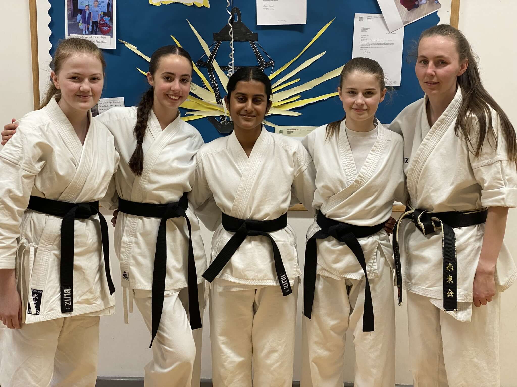 martial arts lessons Ellesmere Port — SNW Karate black belt students